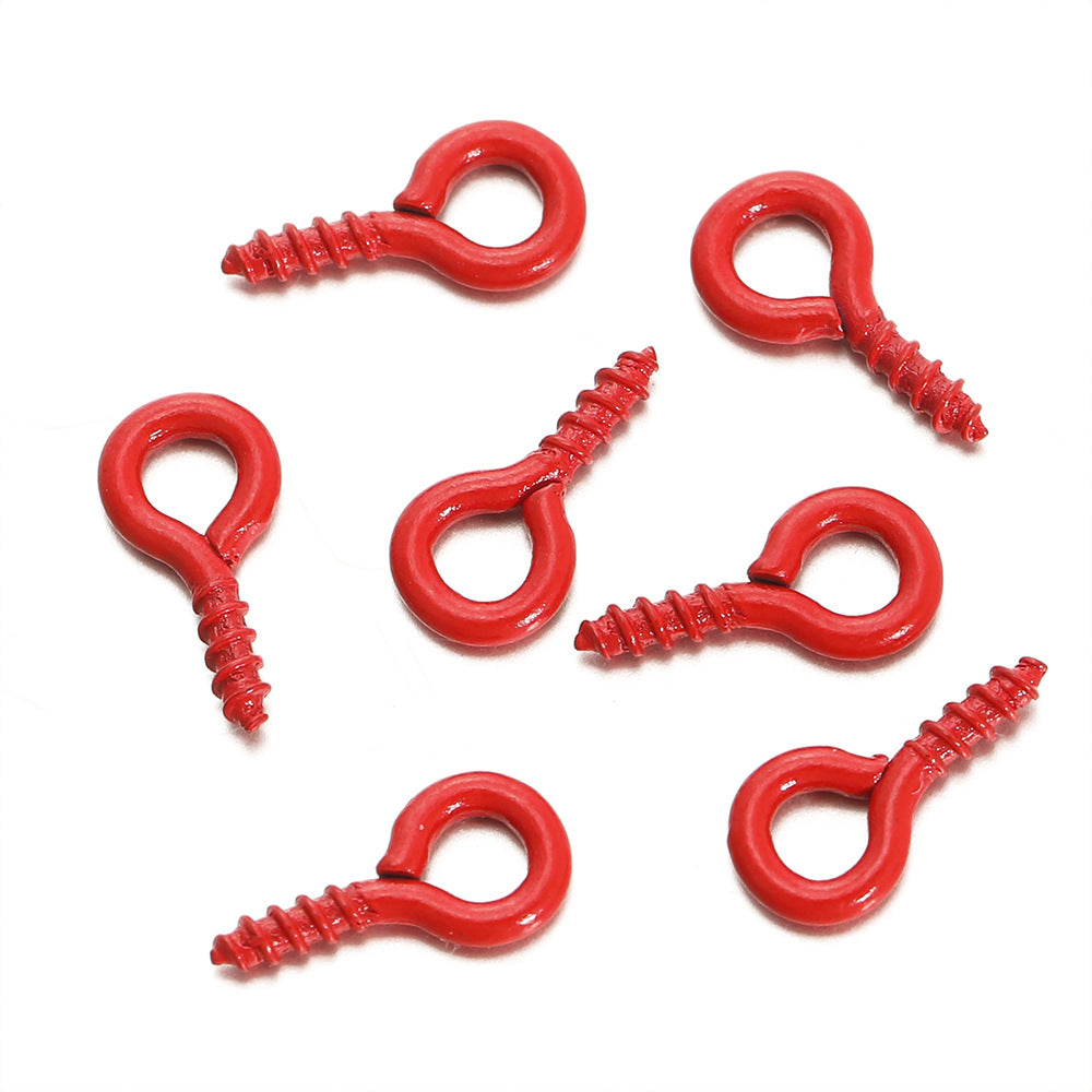 Croissant Nail Screw Sheep Eye Pearl Jewelry Accessories