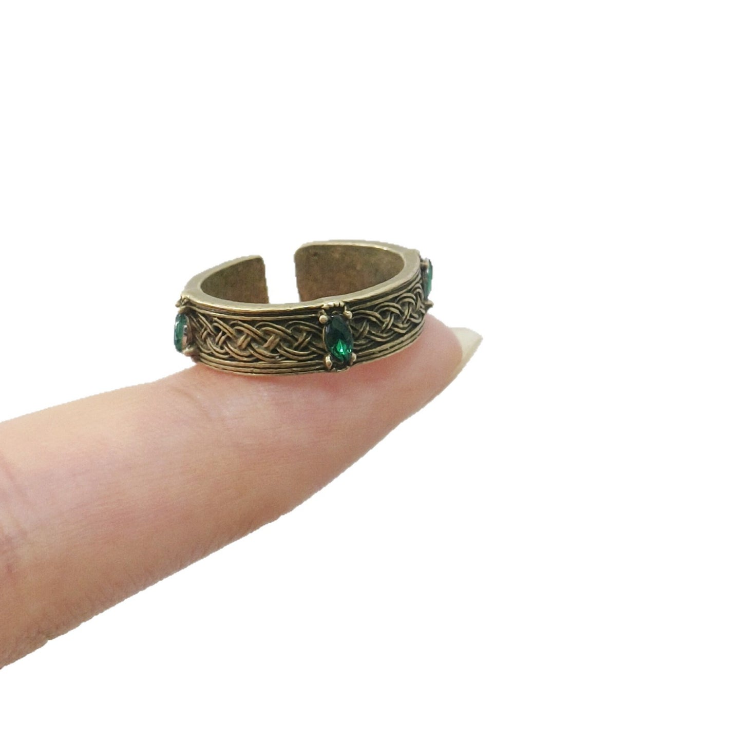 Retro Goth Gothic Butterfly Open Niche Ring