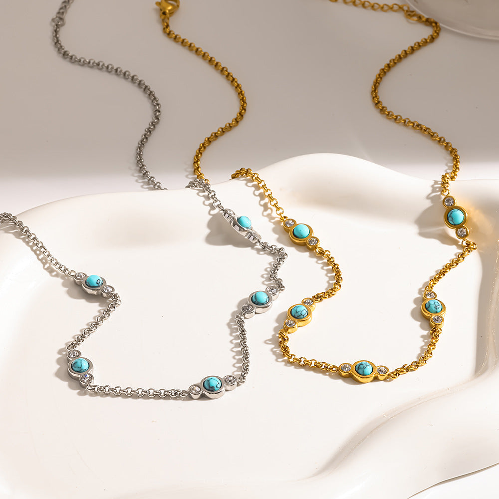 Women's Chain Stainless Steel Waterproof Light Luxury Minority Necklace