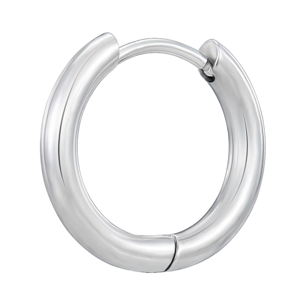 Steel Clip Trendy Round Light Luxury High Rings
