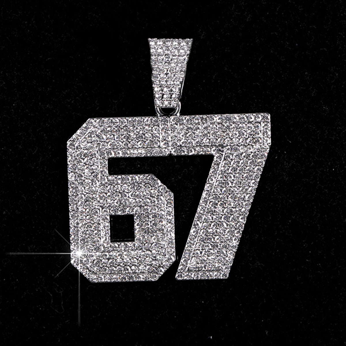 Hip Hop Cool Alloy Diamond Cuban Link Chain Necklaces