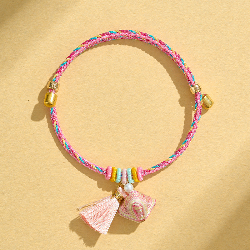 Children's Dragon Boat Festival Colorful Rope Hand-woven Small Bracelets