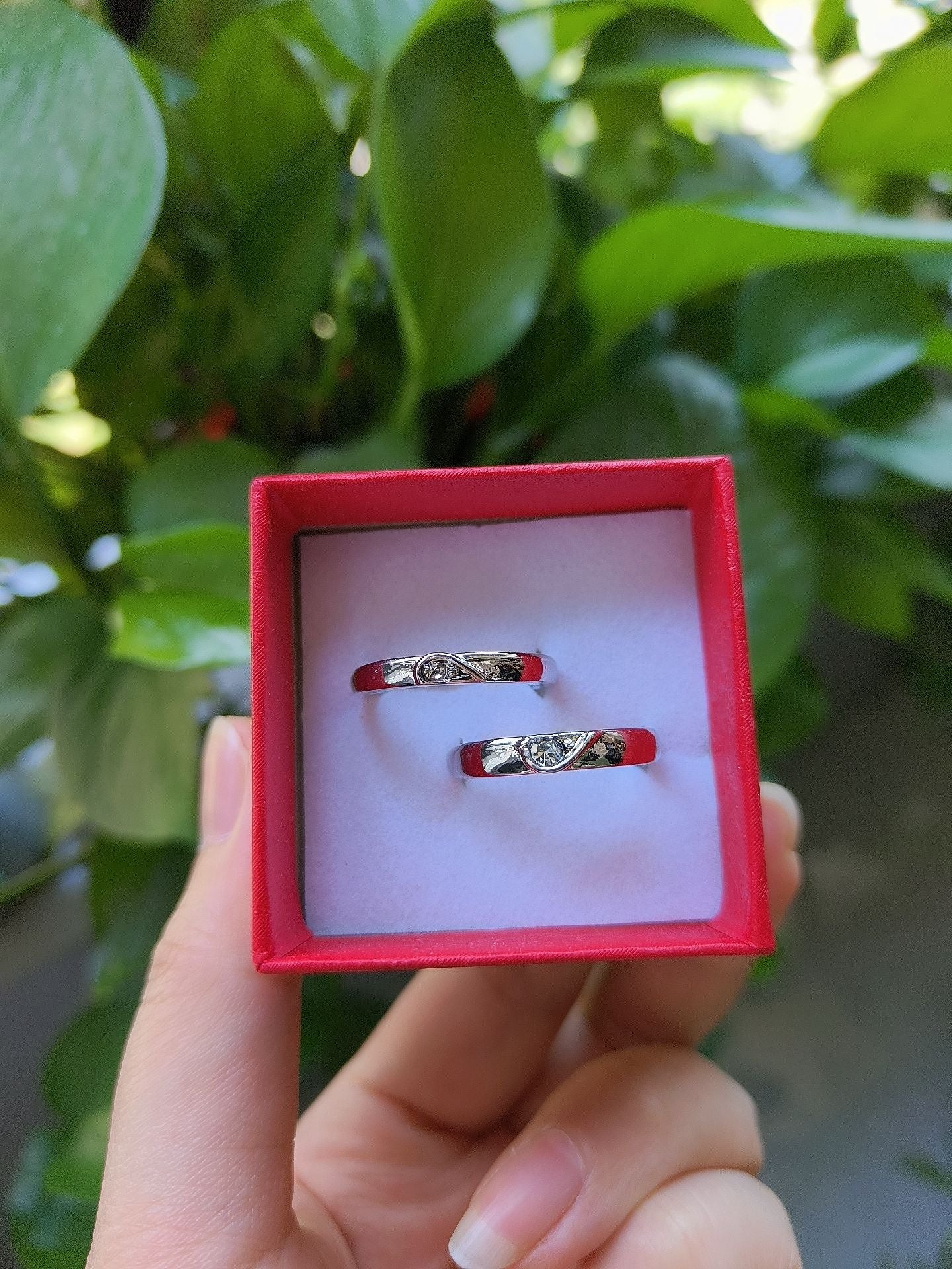 Diamond Couple Wedding Adjustable Mouth For Ring