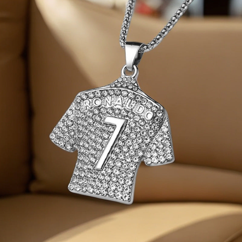 Men's Cool Trendy Diamond Jersey Stylish Simple Pendants