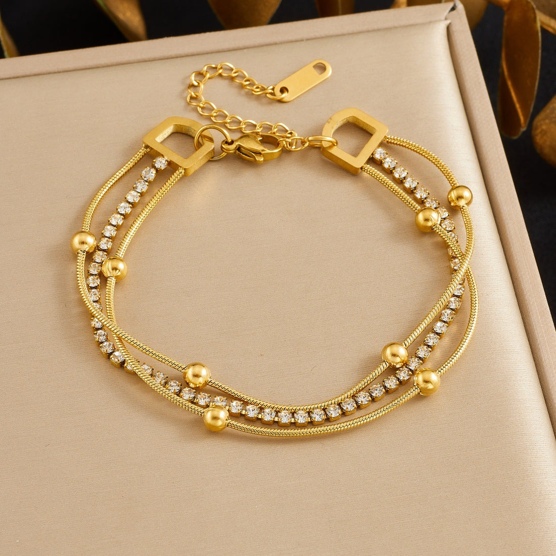 Stainless Steel Exaggerated Design Love Heart Flowers Gold-plated Pendants