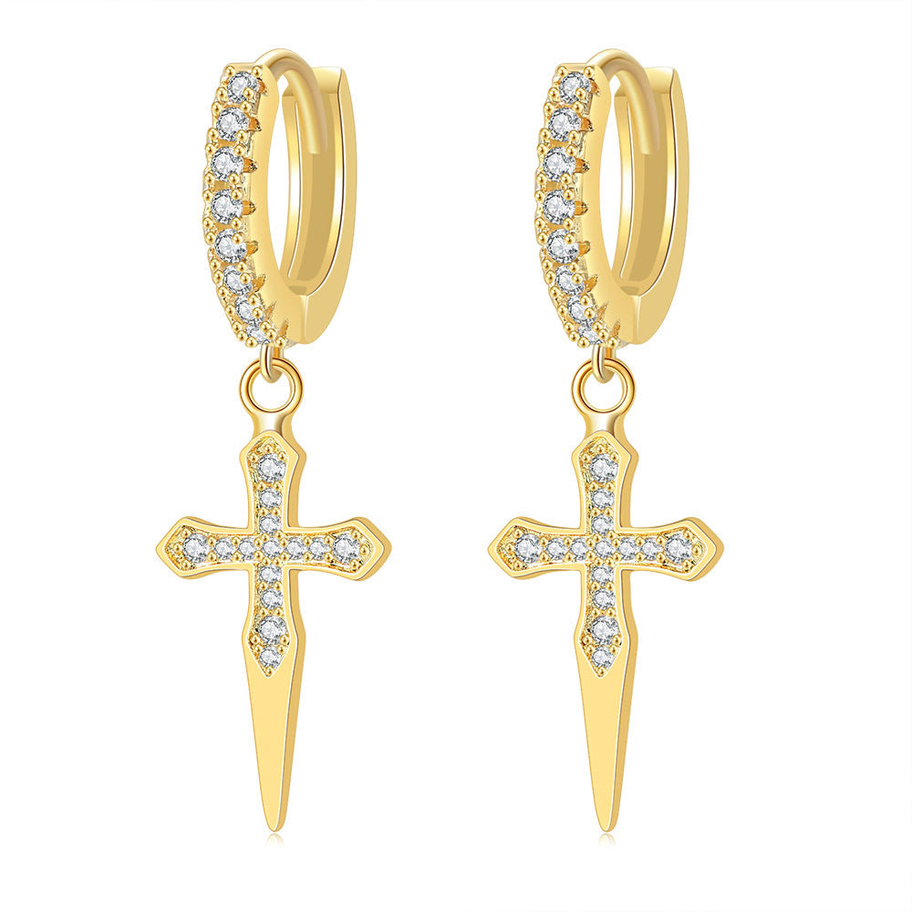 Women's & Men's Popular Zircon Cross Butterfly Star Moon Hip Ear Buckle