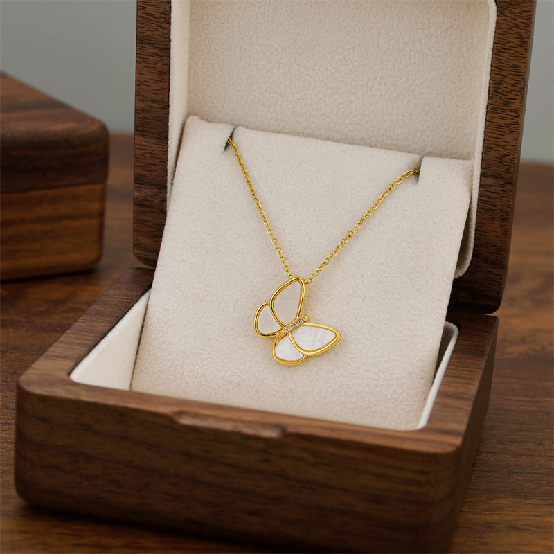 Titanium Steel Female Niche Simple Temperament Clavicle Pendants