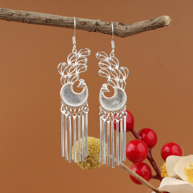 Ethnic Minority Style Handmade Miao Sier Earrings