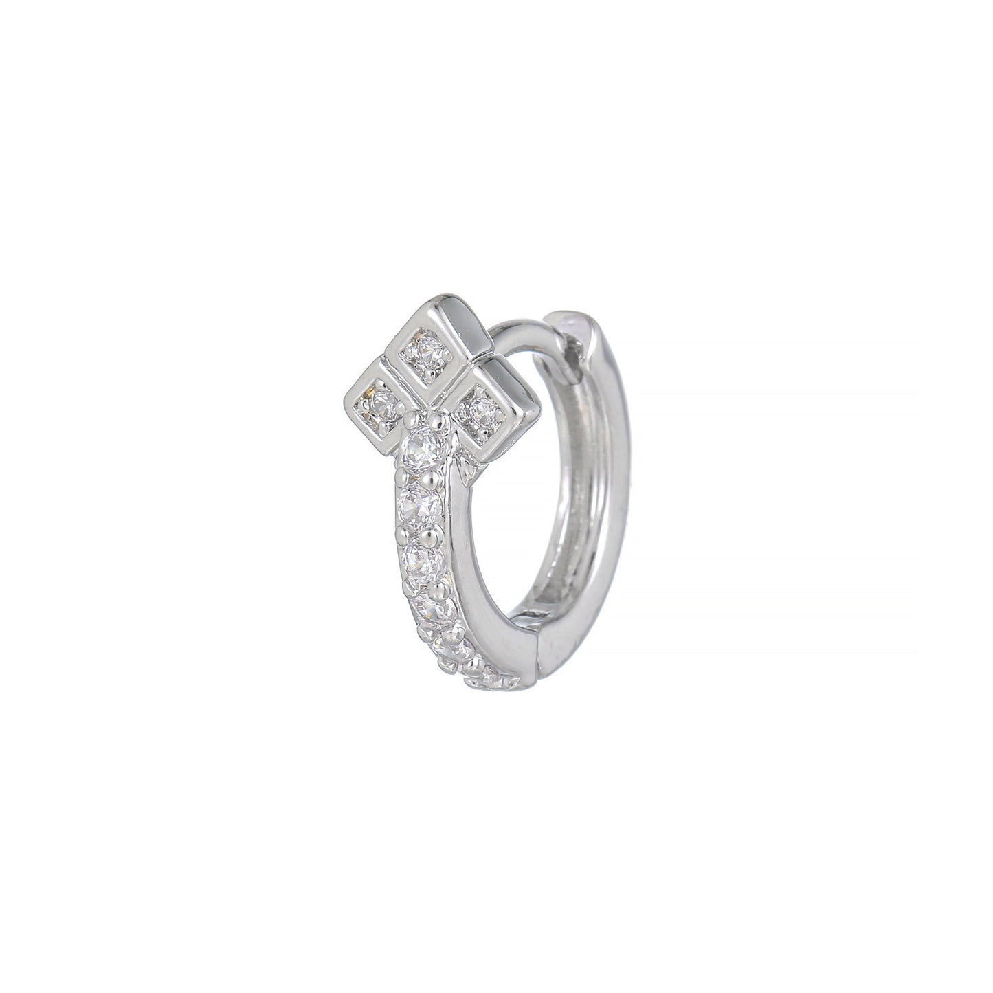 Geometric Micro Inlaid Zircon Clip Cold Ear Buckle