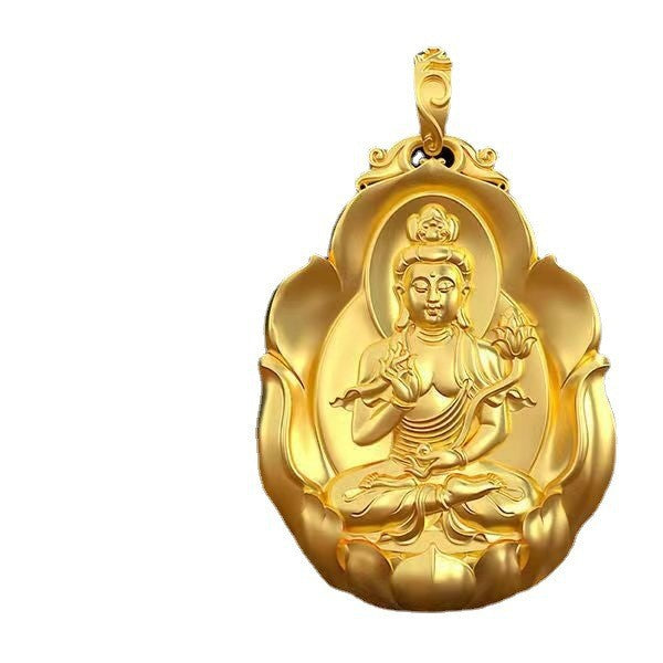 Women's & Men's Eight Patron Saints Gilding Chinese Zodiac Pendants