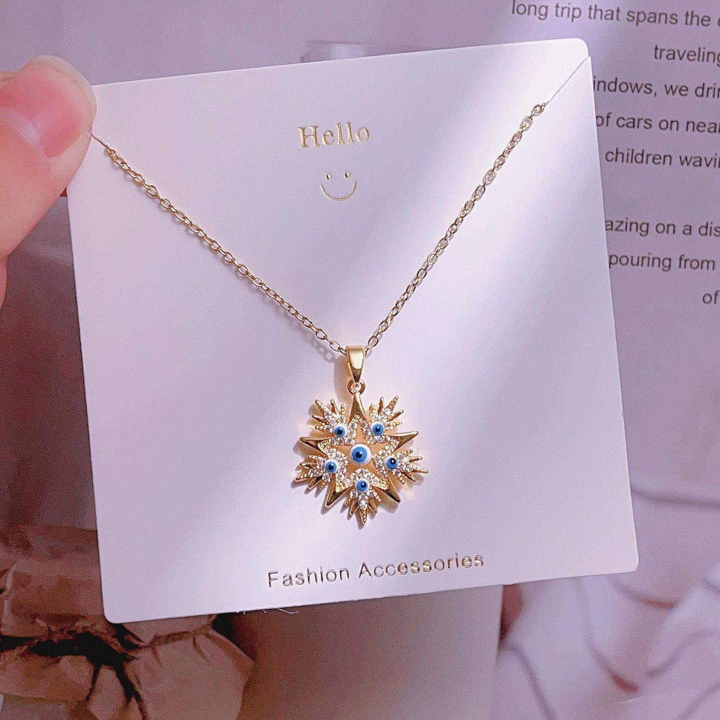 Women's Fashion Simple Love Design Light Luxury Necklace