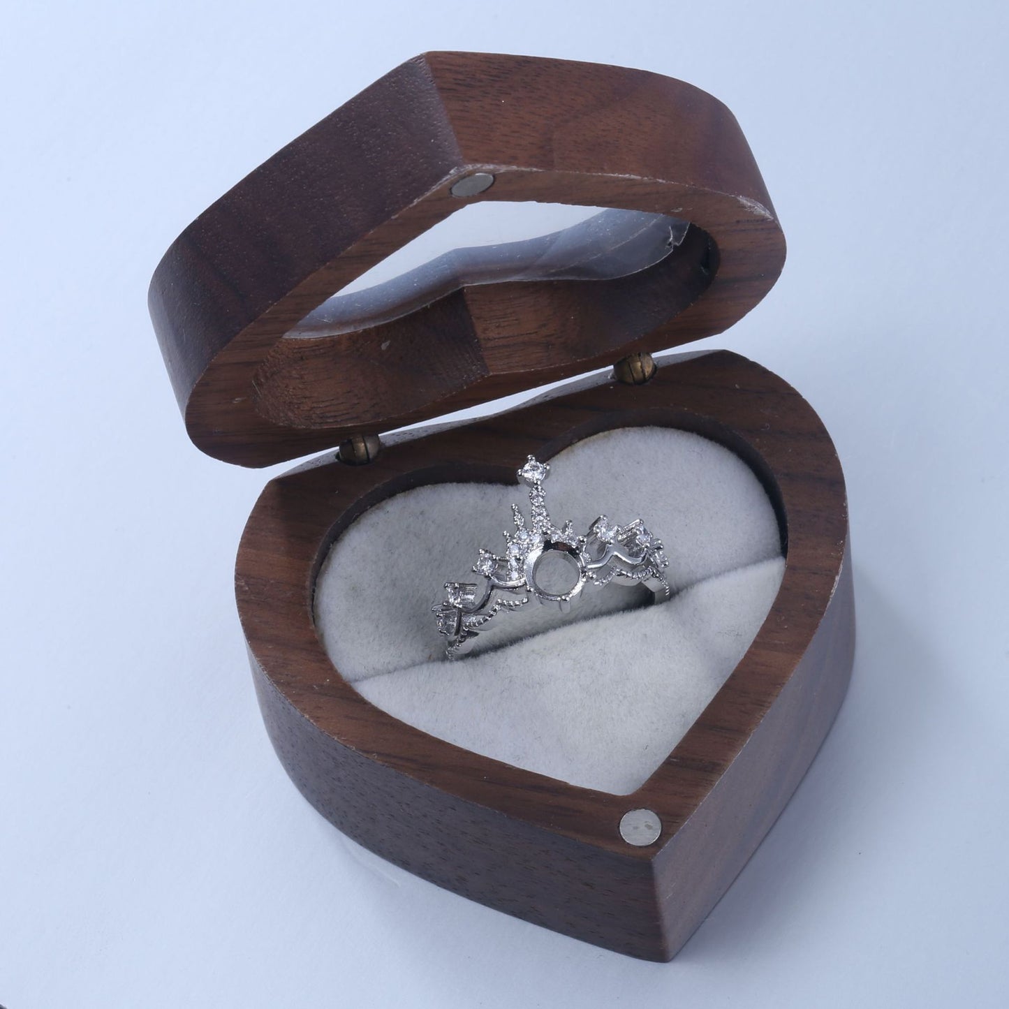 Frame Jade Zircon Diamond Finger Rest Opening Rings