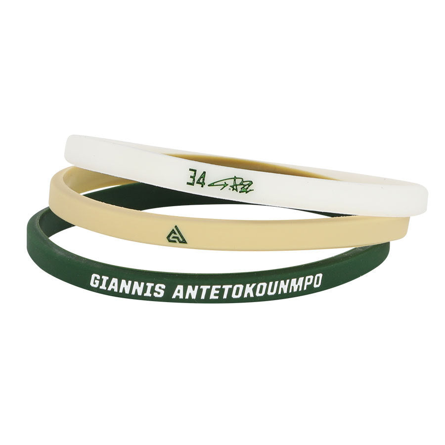 Customized Basketball Star Three-piece Silicone Thin Bracelet
