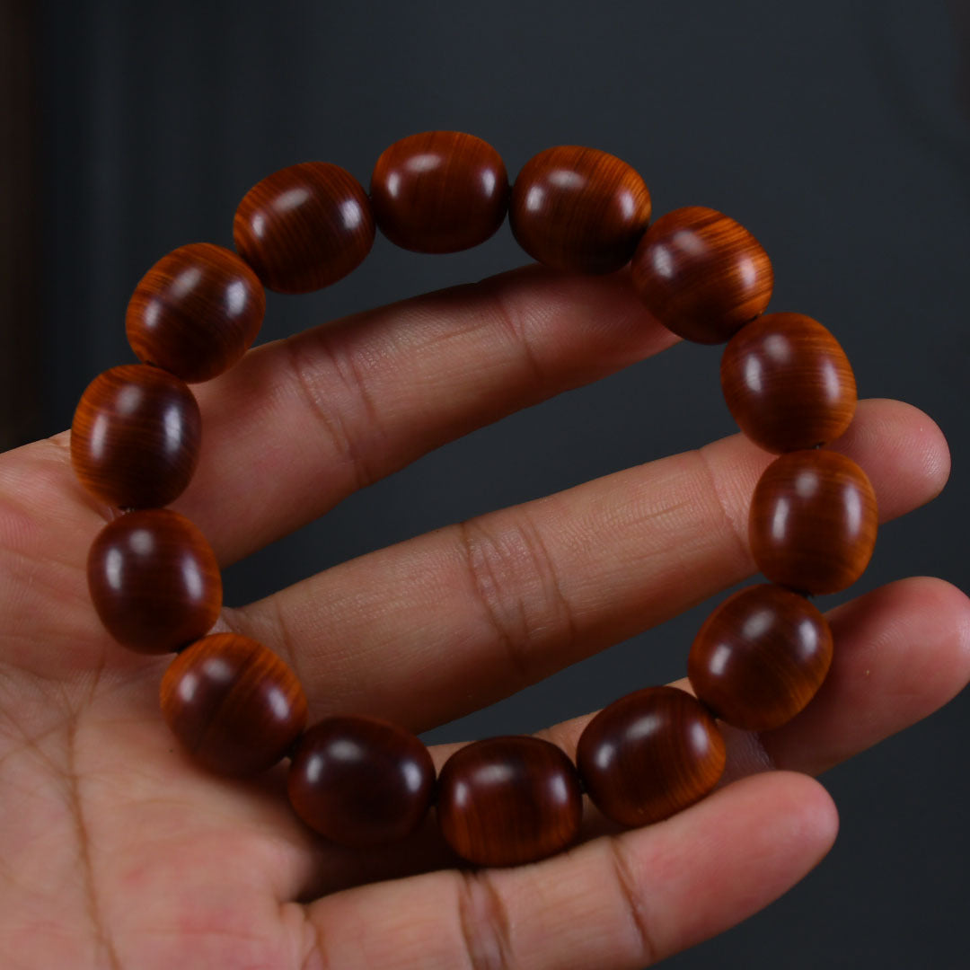 Women's & Men's Arborvitae Lightning Transparent Buddha Beads Live Studio Drainage Temple Bracelet