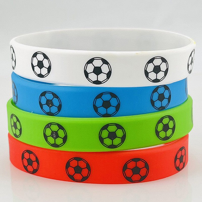 Women's & Men's Football World Cup Silicone Sports Inspirational Sporting Goods Simple Rings