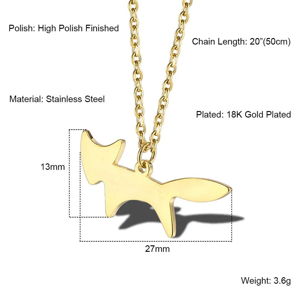 Women's Cartoon Animal Series Personalized Stainless Steel Necklace