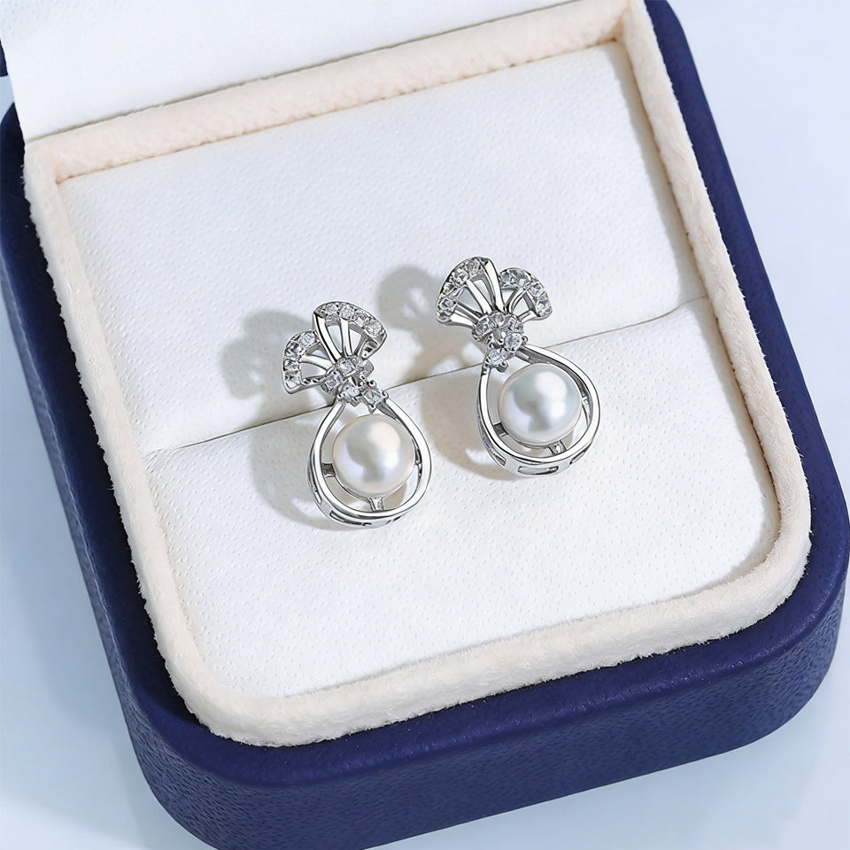 Pearl Ear Love High Sense Simple Temperament Stud Earrings