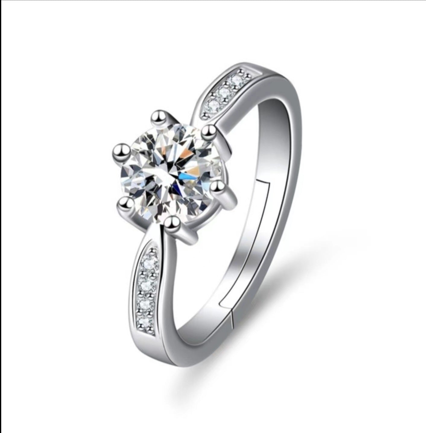 Women's & Men's Moissanite Zircon Engagement For Couple Classic Rings