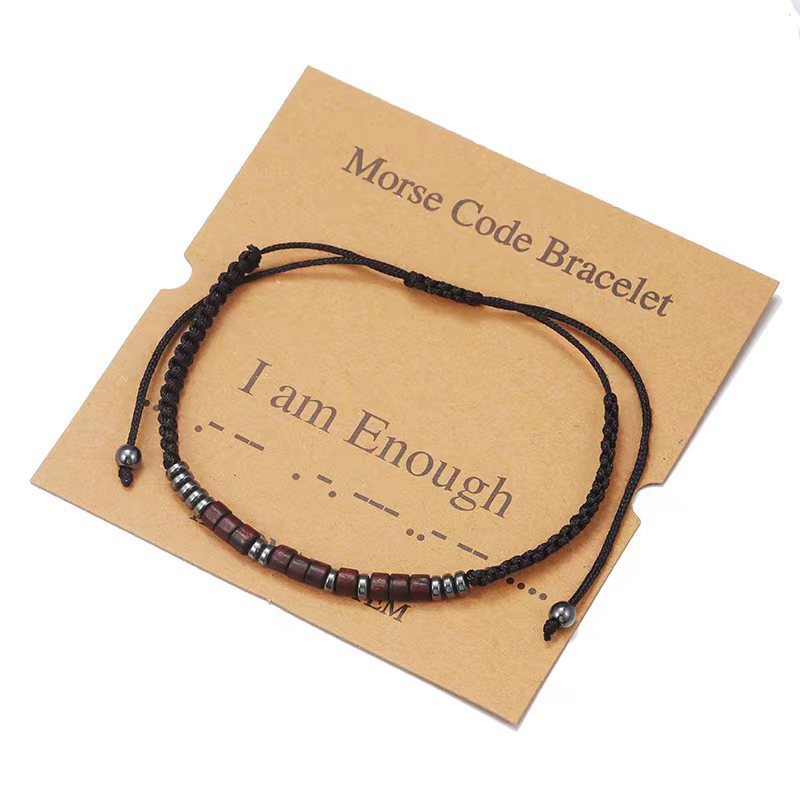 Moss Password Hand-woven Letters Numbers Vintage Bracelets