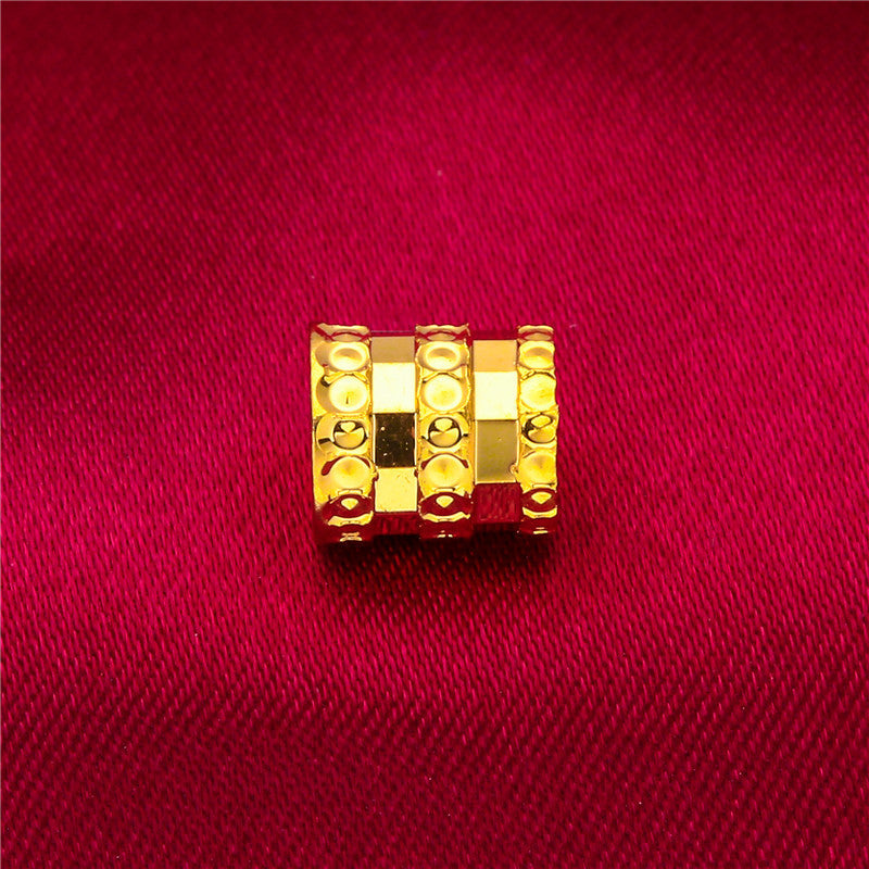 Women's Vietnam Placer Gold Love Abacus Small Pendants