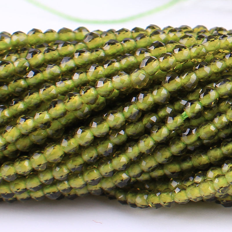 Transparent Glass Surface Cutting Beads Handmade Jewelry Accessories