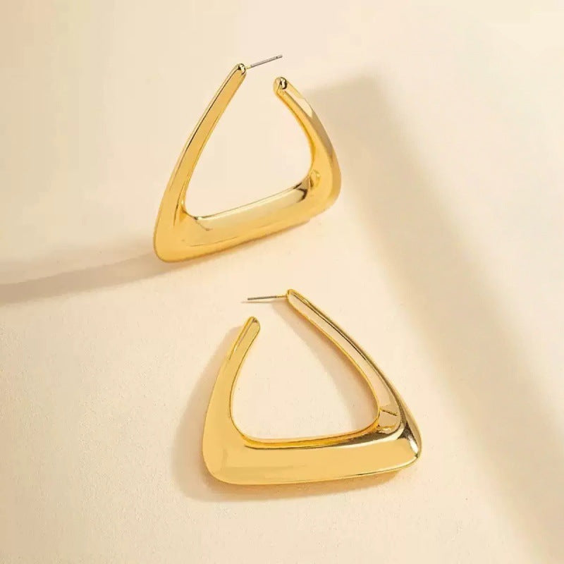 Hip Hop Fashion Geometry Pattern Glossy Rings