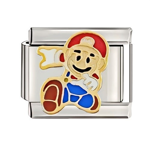 Welding Pattern Oil Dripping Cartoon Italian Bracelets