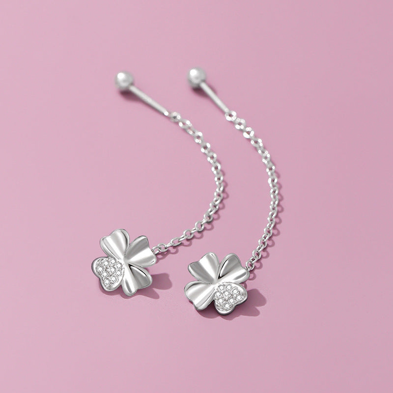 Women's Clover Lines Light Luxury High-grade Fresh Sweet Ear Line