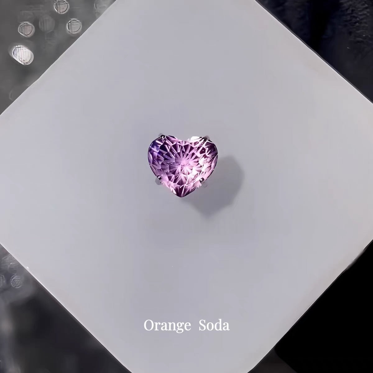 Fireworks Loving Heart Zircon Ear Bone Titanium Stud Earrings