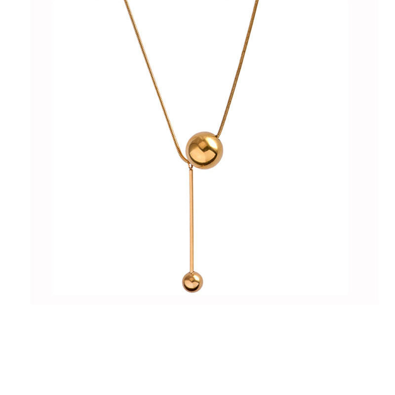 Women's Gold Plated Long Fringe Bead Necklaces