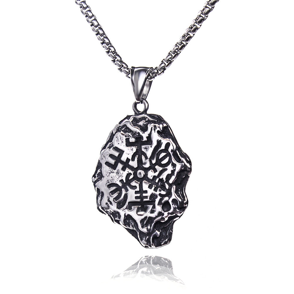 Men's Stainless Steel Hip Hop Cool Cross Trendy Clavicle Necklaces