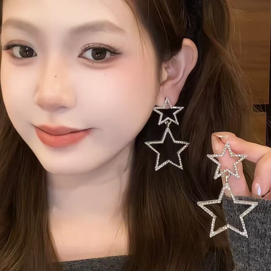 Star Simplicity Exaggeration Five-pointed Sweet Cool Hot Rings