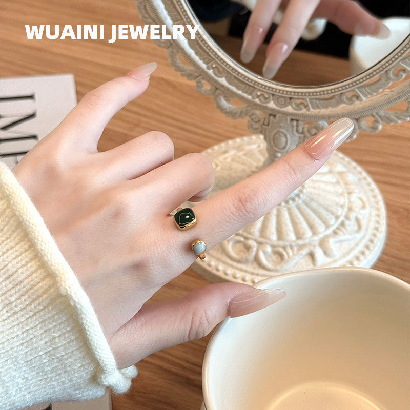 Korean Style Fashionable Personality Retro Minority Palace Open Female Fashion Ring