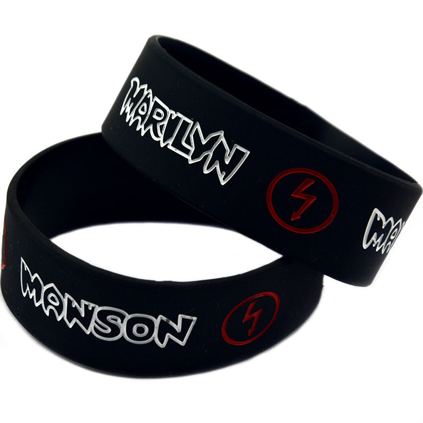 Silicone Fashion Music Hand Strap Trendy Hip Hop Bracelet