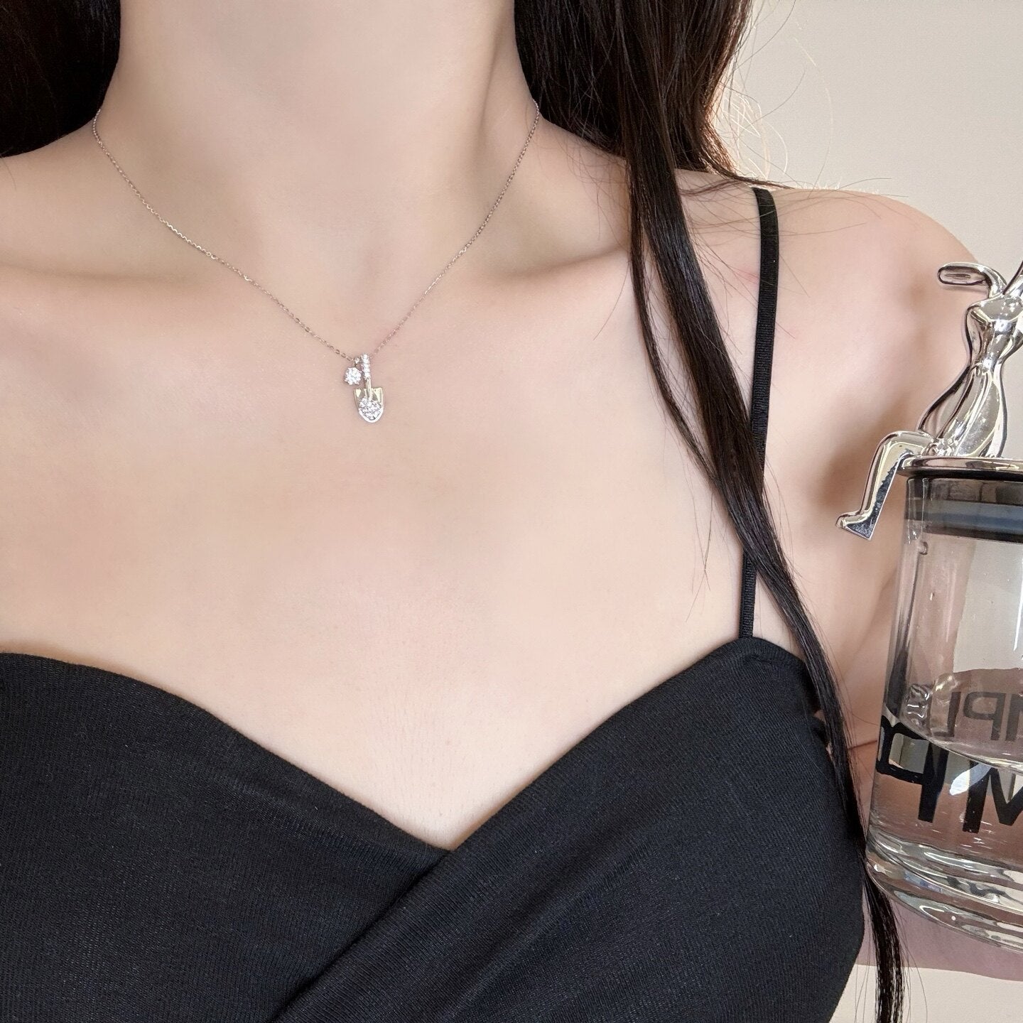 Shovel Sterling Female Niche Refined Grace Light Luxury Clavicle Chain Necklaces