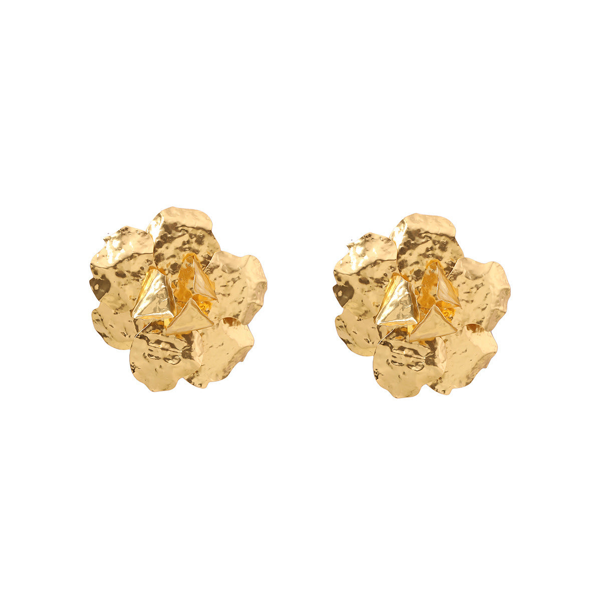 Personality Large Flower Summer Retro Minority Stud Earrings