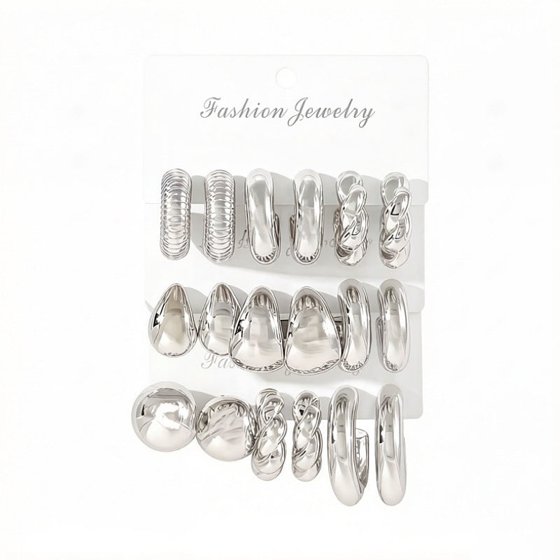 Women's High-grade Gold Fabulous Personality Creative Twist Earrings