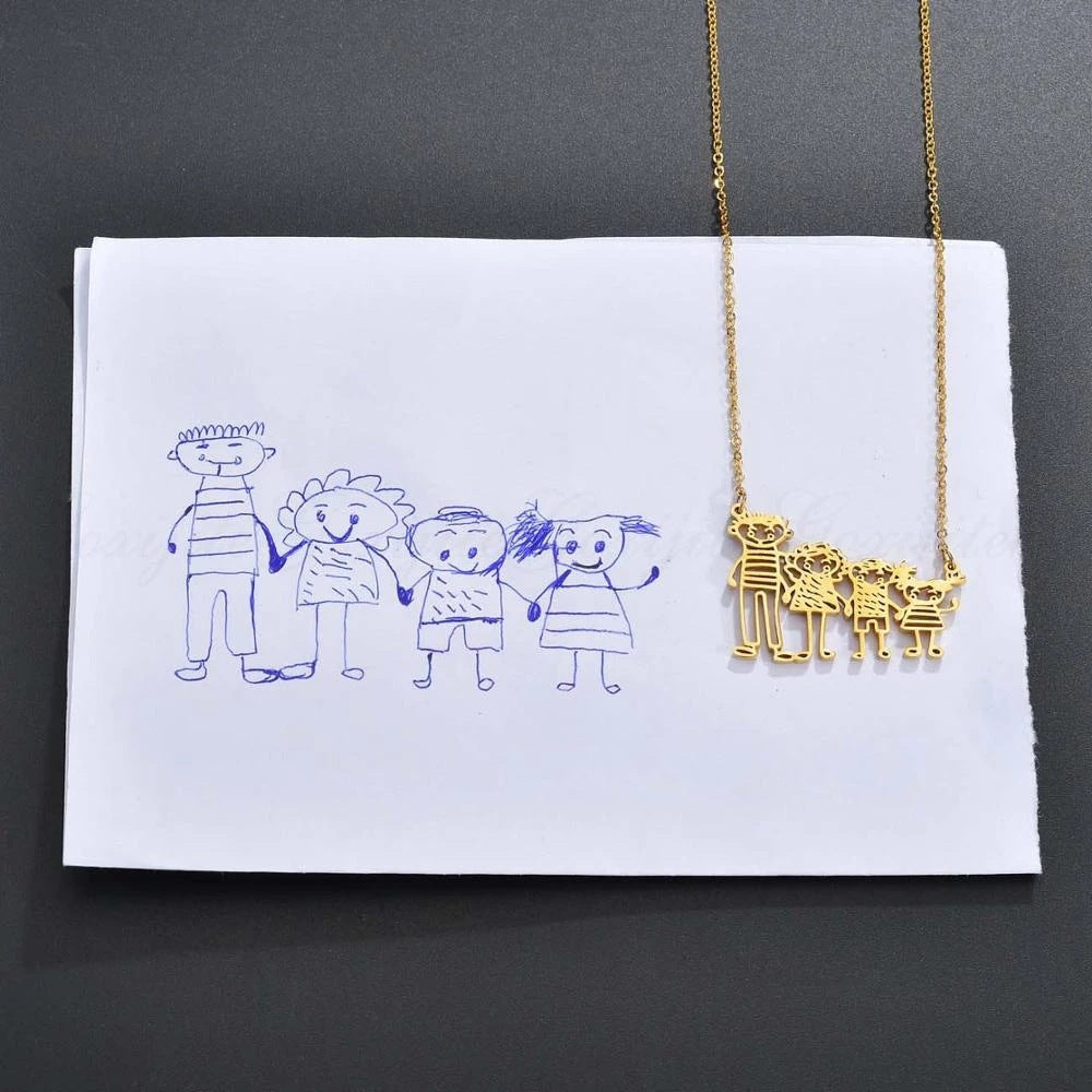 Children's Iti Painting Personality Hollow Out Drawing Making Art Stainless Pendants
