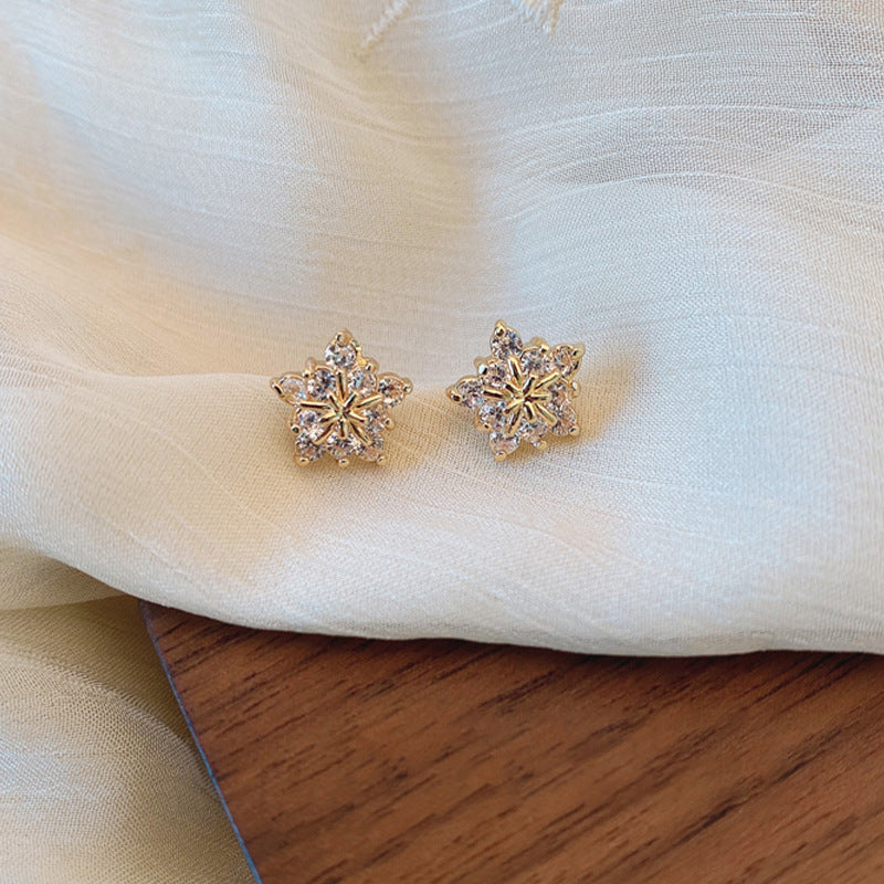 Sier Needle Fashion Minimalism Temperamental Trendy Earrings