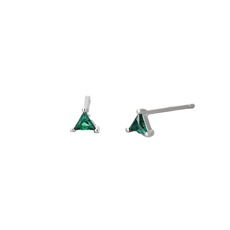 Simple Zircon Triangle For Colorful Geometric Earrings