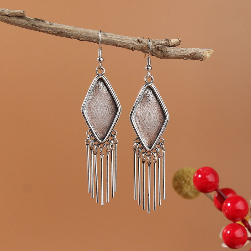 Ethnic Minority Style Handmade Miao Sier Earrings