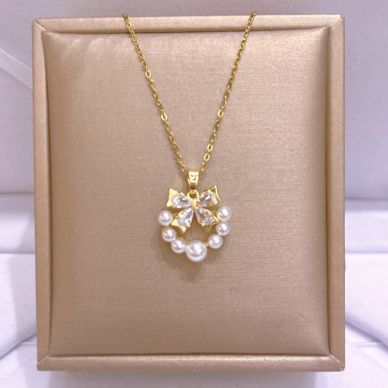 Women's Titanium Steel For Light Luxury Minority Design Necklace