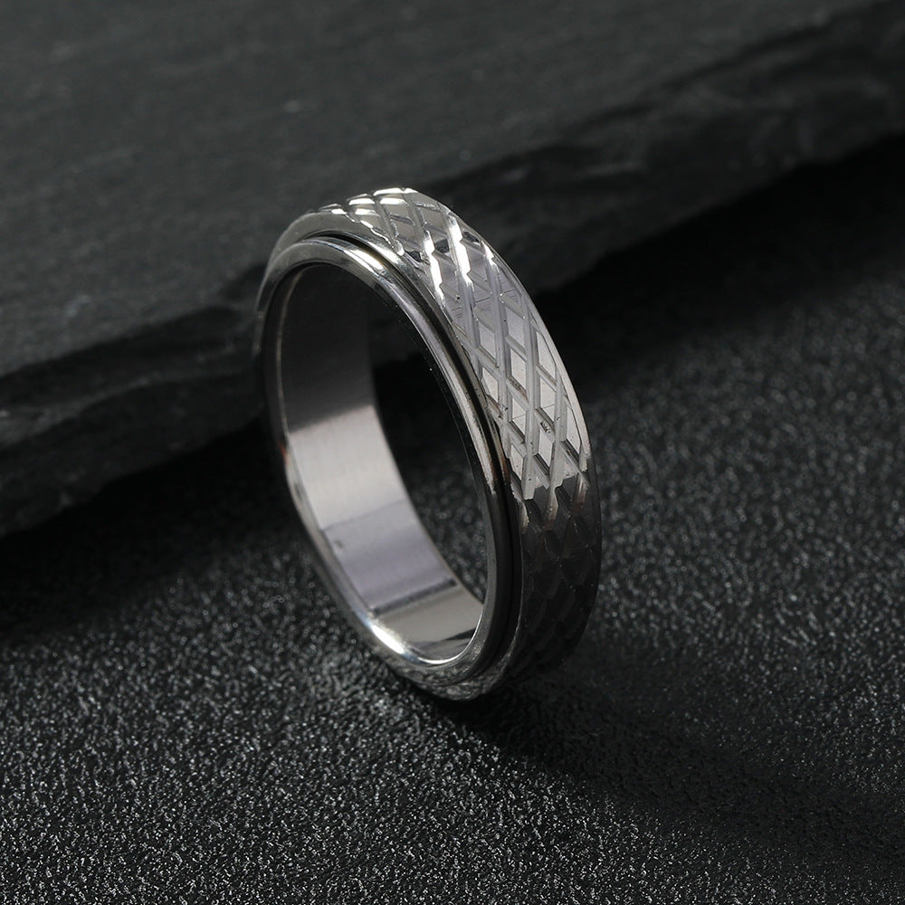 Steel Punk Pieces Of Flower Mesh Ring
