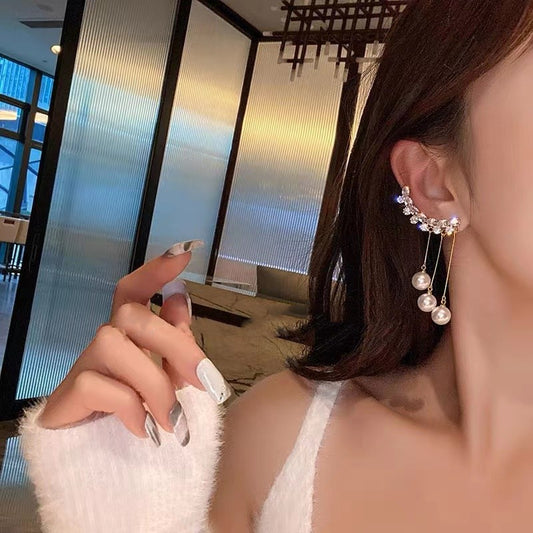 Women's Zircon Light Luxury Ear Clip Temperament Earrings