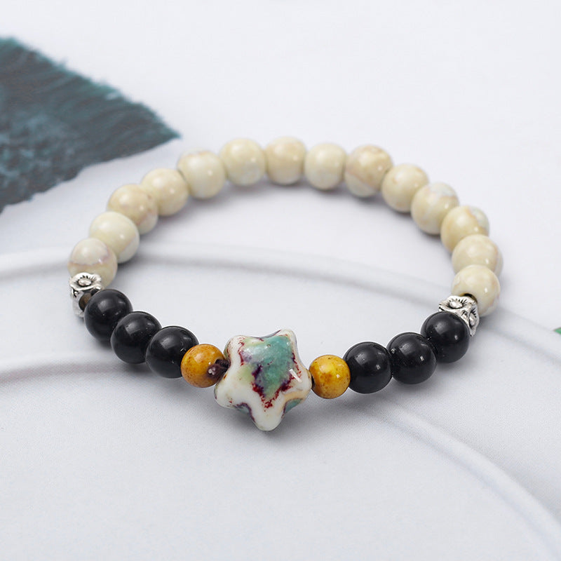 Retro Ethnic Style Niche Ceramic Female Bracelet