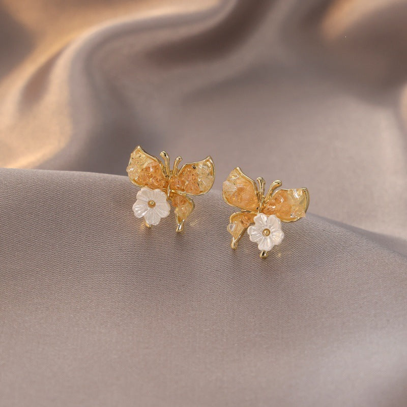 Women's Needle High-grade Super Flash Zircon Light Luxury Refined Grace Earrings