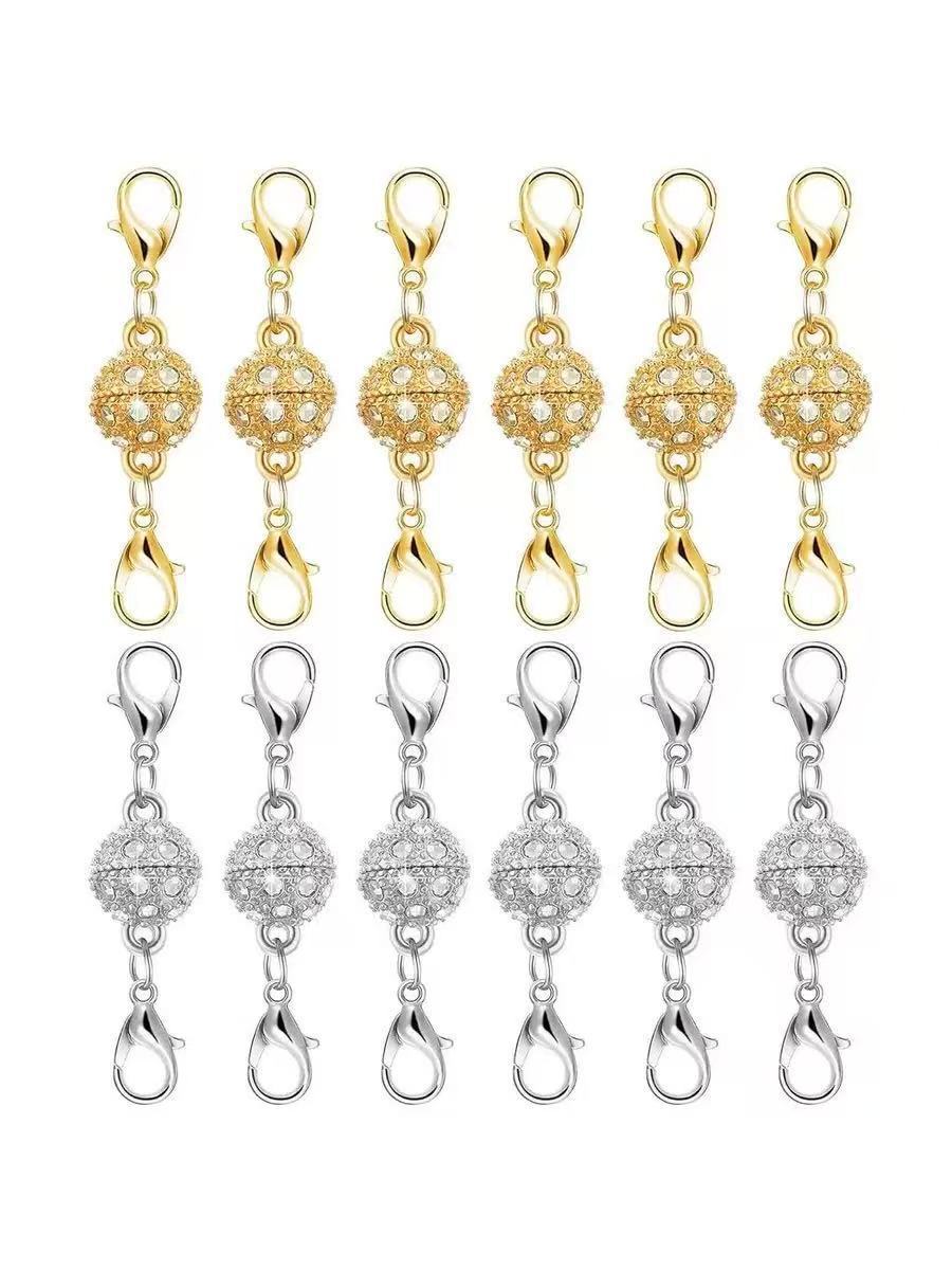 Simple Alloy Cylindrical Ball Magnetic Buckle Bracelets