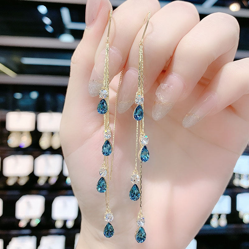 High-grade Generous Trendy Blue Enchantress Water Ear Line