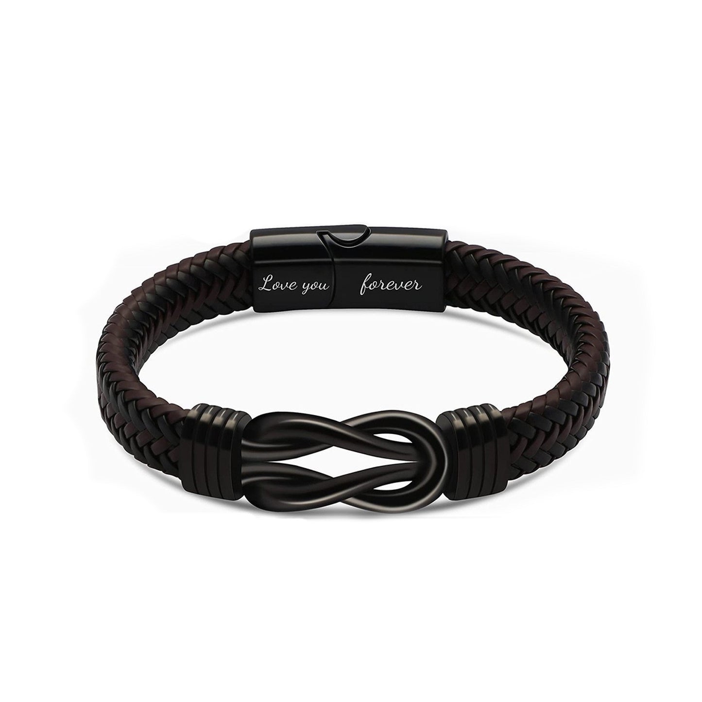 Men's Stainless Steel Lettering For Free Son Magnetic Bracelets