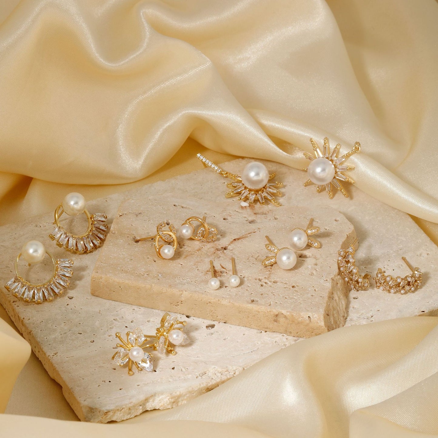 Korean Style Fashionable Exquisite Pearl Niche Rings